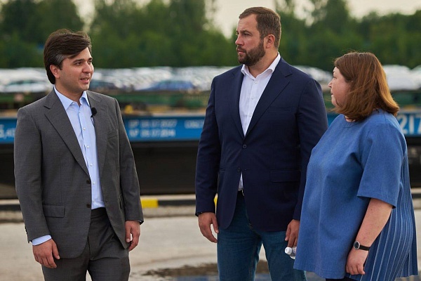 The head of the city district of Chekhov visited our container terminal